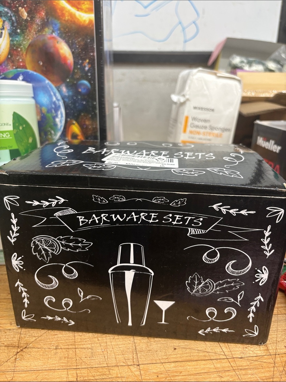 Barware Sets Cocktail Shaker Box - Black & White